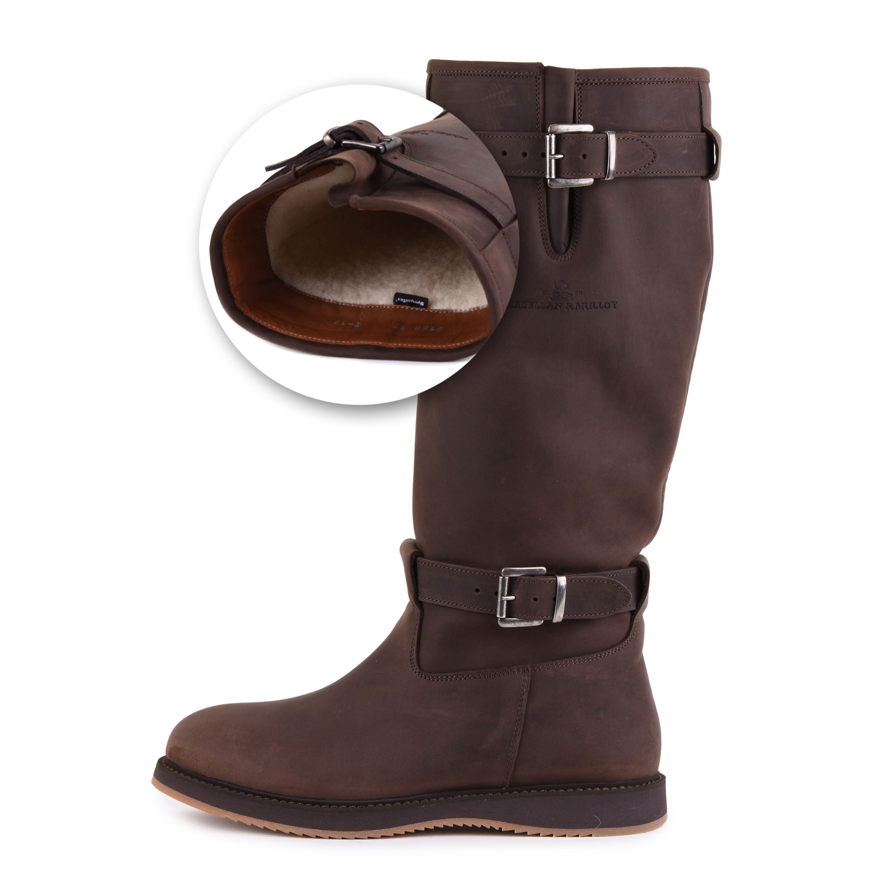 Magellan & Mulloy Xscape Denver Lamb Lining Brown, donkerbruine dames outdoor schoen, maat 37